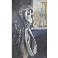 David Solot, La Revolte Des Molaires, 1956, Oil on Canvas