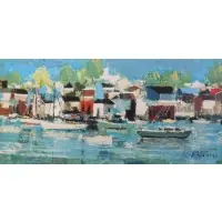Fred Stauffer, Harbor Rest, Oil on Canvas