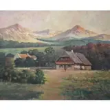 A. Oil on Canvas Rex, Landscape