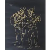 Musicians by Pablo Picasso, Print, sold Oct 2018