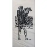 Leonard Baskin, Man of Peace, Woodcut
