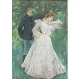 Albert Beck Wenzell, Woman and Soldier, Pastel