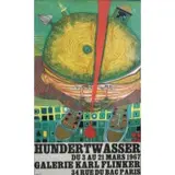 Friedensreich Hundertwasser, Galerie Karl Finker, Lithographic Poster