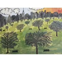 Roger De Koven, Untitled, Gouache On Board