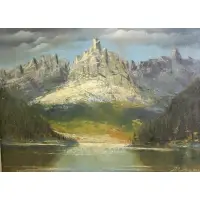 D.F Allan, Mountainous Landscape, Oil On Canvas