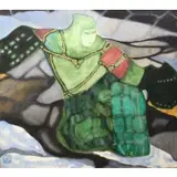 Jacqueline Farrell, Figure In Green, Oil on Canvas