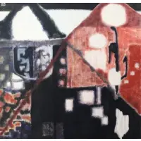 Jacqueline Farrell, Abstract Composition, Oil on Canvas