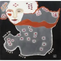 Jacqueline Farrell, Abstracted Figure, Oil on Canvas