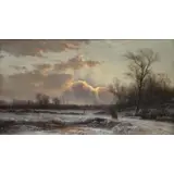 Carleton Wiggins, Winter Landscape, Oil on Canvas