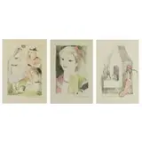 Marie. Three Laurencin, Untitled, Color Lithographs
