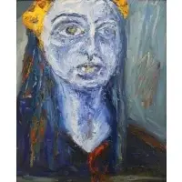 Monika Lebiedzinski, Self Portrait, Oil on Canvas