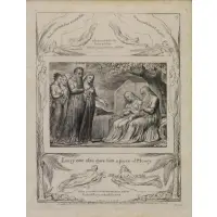 William Blake, Book of Job: Every one also gave him a piece of money (Plate 19), Engraving