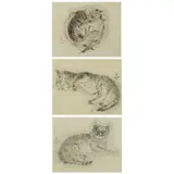 A Book of Cats by Leonard Tsuguharu. Three Foujita, 1930, sold Oct 2018
