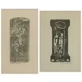 Max. Two Weber, Untitled, Woodblock Prints