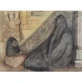 Francisco Zúñiga, Mother and Child, 1968, Charcoal and Chalk