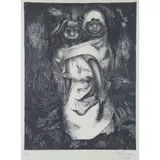 David Siquerios, Dos Ninos, 1956, Lithograph "Dos Ninos" 1956