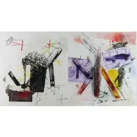 Untitled, 1983 by Michael Heizer, Monotype With Embossing and Hand-Coloring in Two Sheets, sold Oct 2018