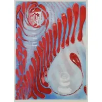 Paris Review by Louise Bourgeois, 1994, Etching with Aquatint and Hand-Coloring, sold Oct 2018