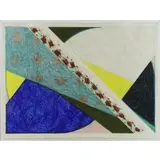Samia Halaby, Saturn, 3rd Orbit, 1981, Wax and Pigment on Paper
