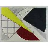 Samia Asaad. Untitled Halaby, Marilyn Falk label affixed to the reverse, Wax and Pigment on Paper