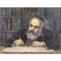 The Scribe II by Tully Filmus, Oil on Canvas, sold Sep 2018