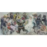 Walter Spitzer, Wedding Scene, Oil on Canvas