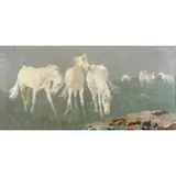 Horses by Ricard Arenys i Galdon, Oil on Canvas, sold Sep 2018