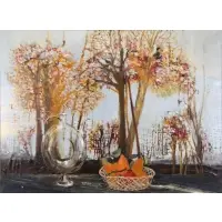 Michel Henry, Frémissements Sur Le Lac, Oil on Canvas