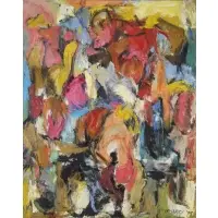 Mario Yrissary, Waking Up, 1959, Oil on Canvas