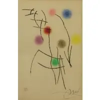 La Spirale by Joan Miró, Color Etching and Aquatint From "La Spirale", sold Sep 2018