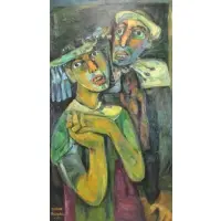 Pedro Banda, Romance, 1963, Oil on Canvas