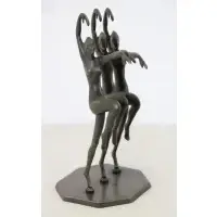 Henri Lautier, Three Dancers, Bronze Sculpture