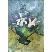 Joanne Cooper, Floral Still Life, Oil on Canvas