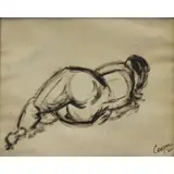 Joanne Cooper, Bold Strokes, 1960, Pen and Ink