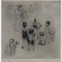 Dorothea Cooke, The Monkey, 1929, Lithograph