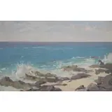 Nicolas Macksound, The Sea and The Sky, Oil on Board