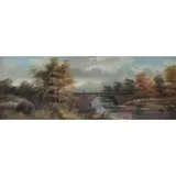 William Widgery, Country Landscape, Oil on Board