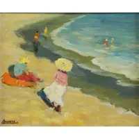 Arturo Pacheco Altamirano, Las Cruces, Oil on Canvas