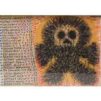 Joseph Winter, Pop Art Composition, Mixed Media on Paper