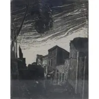 Jacob Steinhardt, Cityscape, Woodblock