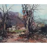 LIliana Sereni, Landscape, Oil on Canvas