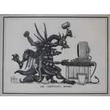 R.C Matteson, The Computer's Down, 1986, Print