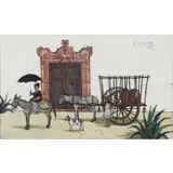 Keith Ingermann, Donkey Cart, 1964, Oil on Board