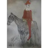 Clown a Cheval by Pablo Picasso, Lithograph, sold Aug 2018