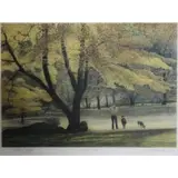 Harold Altman, Trio, 1984, Color Lithograph