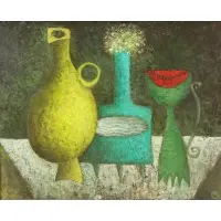 Mikhail Gubin, Still Life, Oil On Canvas