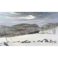 Frank Gervasi, Winter in the Catskills, Oil on Canvas