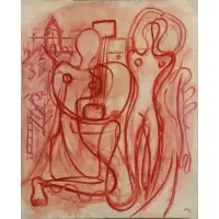 Jean Xceron, Musique, 1932, Oil on Canvas