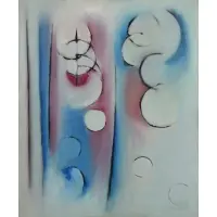 Jean Xceron, This is the last painting of Jean Xceron 1966 before going to Athens Greece / Mary Xceron, Oil on Canvas