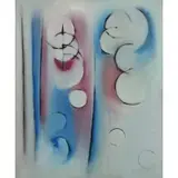 Jean Xceron, This is the last painting of Jean Xceron 1966 before going to Athens Greece / Mary Xceron